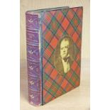 TARTANWARE BOUND BOOK: THE SONGS OF SCOTLAND - 1871 IN ROYAL STUART COVERS.