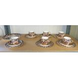 EARLY 20TH CENTURY ROYAL CROWN DERBY TEA SET IMARI PATTERN