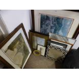 LARGE SELECTION OF VARIOUS FRAMED PRINTS ETC