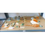 VARIOUS SETS OF PHEASANT & DUCK WALL HANGINGS INCLUDING BESWICK,