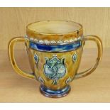 ROYAL DOULTON ARTS & CRAFTS STYLE 3 HANDLED TYG,