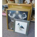VARIOUS FRAMED PRINTS ETC INCLUDING "LOCH LEVEN" BY JAMES GREENLEES,