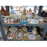 ROYAL WORCESTER EVESHAM LIDDED SERVING DISH, TEA POT AND FLAN DISH,