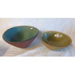 2 ST IVES POTTERY BOWLS