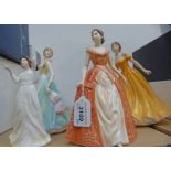 4 ROYAL DOULTON FIGURES INCLUDING WITH LOVE HN 3393 MILK MAID HN 4305,