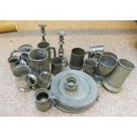 LARGE SELECTION PEWTER WARE