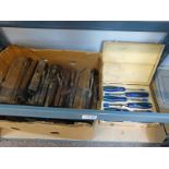 BOXED SET OF CHISELS,