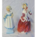 ROYAL WORCESTER FIGURE MONDAYS CHILD & DOULTON FIGURES CHRISTMAS MORN