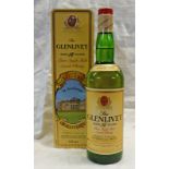 1 BOTTLE GLENLIVET 12 YEAR OLD PURE MALT WHISKY - 75CL 40% VOL IN ST ANDREWS GOLF COURSE TIN