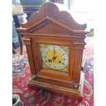 ARTS & CRAFTS STYLE OAK MANTLE CLOCK