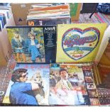 SELECTION OF LP RECORDS TO INCLUDE SGT PEPPERS LONELY HEARTS CLUB BAND, ABBA,