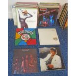 SELECTION OF VINYL RECORD ALBUMS INCLUDING THE EAGLES, FRANKIE GOES TO HOLLYWOOD, MADONNA ETC.