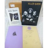 KILLER QUEEN DELUXE LIMITED EDITION BOOK (NO 278) BY GENESIS PUBLICATIONS SIGNED BY BRIAN MAY,