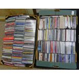 2 BOXES WITH CONTENTS OF CD'S