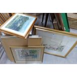 GILT FRAMED WATERCOLOUR SIGNED MCANALLY,