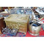 BRASS LOG BOX,