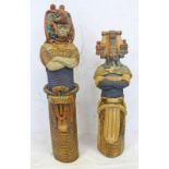 GEOFFERY COX CERAMICS PAIR OF ORIENTAL WARRIORS -2- 52 CMS Condition Report: