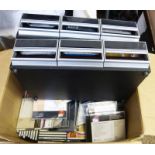 BOX CONTAINING VARIOUS TAPES AND CD'S