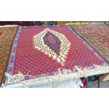 IRANIAN KELIM RUG WITH CREAM,