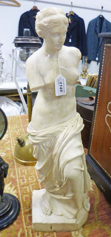 COMPOSITE STATUE OF A FEMALE 58 CM TALL