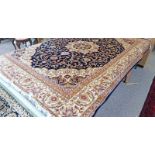 BLUE GROUND KESHAN CARPET 280 X 200 CMS