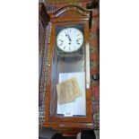 COMITTI LONDON MAHOGANY CASED WALL CLOCK