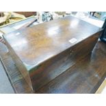 MAHOGANY WRITING SLOPE WITH BRASS FURNITURE