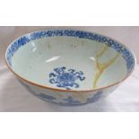 19TH CENTURY CHINESE BLUE & WHITE BOWL