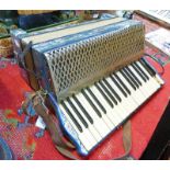 PIANO ACCORDION HOHNER TANGO III WITH FLORAL DECORATION