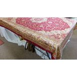 RED GROUND KESHAN CARPET 280 X 200 CMS