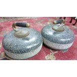 PAIR OF CURLING STONES