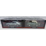 TWO 1: 18 SCALE MODEL VEHICLES INCLUDING 1969 FORD CAPRI TOGETHER WITH MORRIS MINOR CABRIOLET.