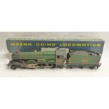 WRENN W2221 00 GAUGE 4-6-0 B.R. GREEN " CARDIFF CASTLE" 4075 STEAM LOCOMOTIVE AND TENDER. BOXED.