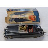 ARNOLD TINPLATE CAR WITH TARTAN INTERIOR & DRIVER.