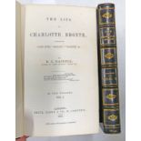 THE LIFE OF CHARLOTTE BRONTE BY EC GASKELL IN 2 HALFBOUND VOLUMES - 1857 1ST EDITION (2)