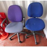 2 OFFICE SWIVEL CHAIRS