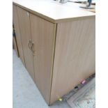 BEECH EFFECT 2 DOOR OFFICE CABINET