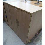 BEECH EFFECT 2 DOOR OFFICE CABINET