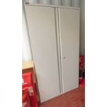 METAL 2 DOOR OFFICE CABINET