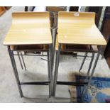 SET OF 4 STACKING BAR STOOLS