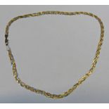 DECORATIVE NECKLACE MARKED 9KT WT 5.