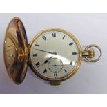 HUNTER CASED POCKET WATCH WITH QUARTER REPEATING MOVEMENT, LONDON IMPORT MARK FOR 1912,