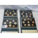 GB PROOF COIN COLLECTION IN BLUE LEATHER SET, 1983, 1984,