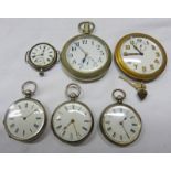 SILVER CASED FOB WATCH & 2 OTHER FOB WATCH,