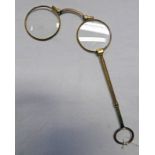 PAIR OF GOLD PLATED LORGNETTE