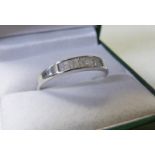 9CT GOLD 4 STONE DIAMOND SET RING