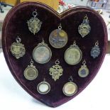 VARIOUS SILVER SHOW MEDALS INCLUDING ECHT SHOW 1886, 1889,