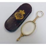 PAIR OF FOLDING PINCE NEZ IN CASE BY CALLAGHAN LONDON