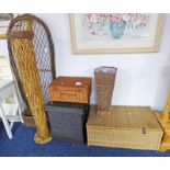 VARIOUS BASKET WORK TRUNK ETC