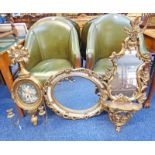 OVAL CLASSICAL SCENE PLAQUE IN GILT FRAME,